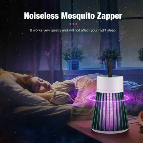 Mosquito Killer Lamp Pro™ – USB Rechargeable UV Light Mosquito Trap | Silent Indoor Bug Zapper for Bedroom, Home & Office