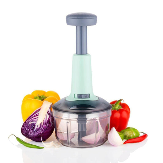 🥗🔥 1100ML Manual Push Vegetable Chopper – Fast, Easy &amp; Effortless Kitchen Helper! 🔥🥗