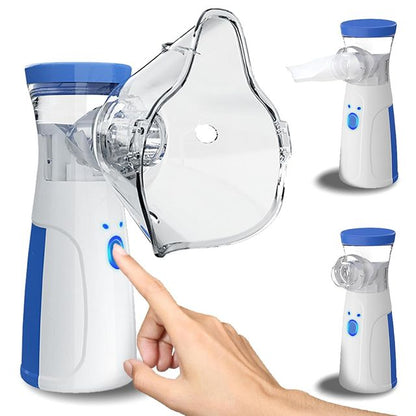 🌬️ Portable Mesh Nebulizer Machine | Silent Rechargeable Nebuliser for Kids & Adults | Fast Relief Anytime, Anywhere